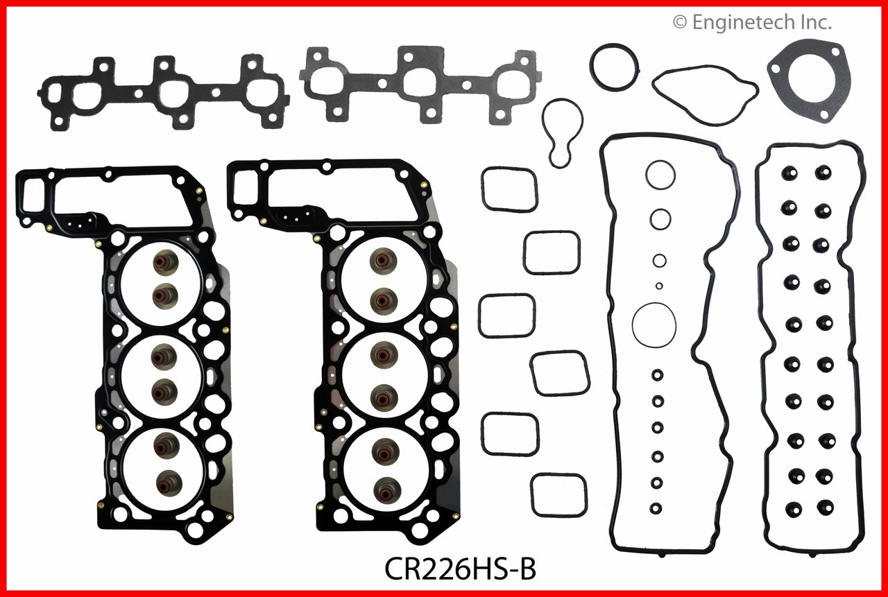 2007 Jeep Grand Cherokee 3.7L Engine Cylinder Head Gasket Set CR226HS-B -21