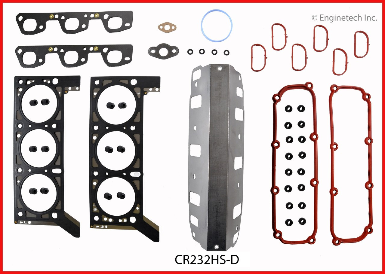 2008 Jeep Wrangler 3.8L Engine Cylinder Head Gasket Set CR232HS-D -2