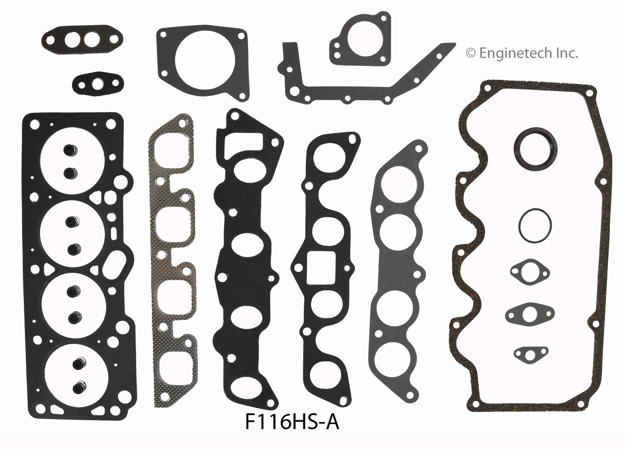 1988 Ford Escort 1.9L Engine Cylinder Head Gasket Set F116HS-A -16