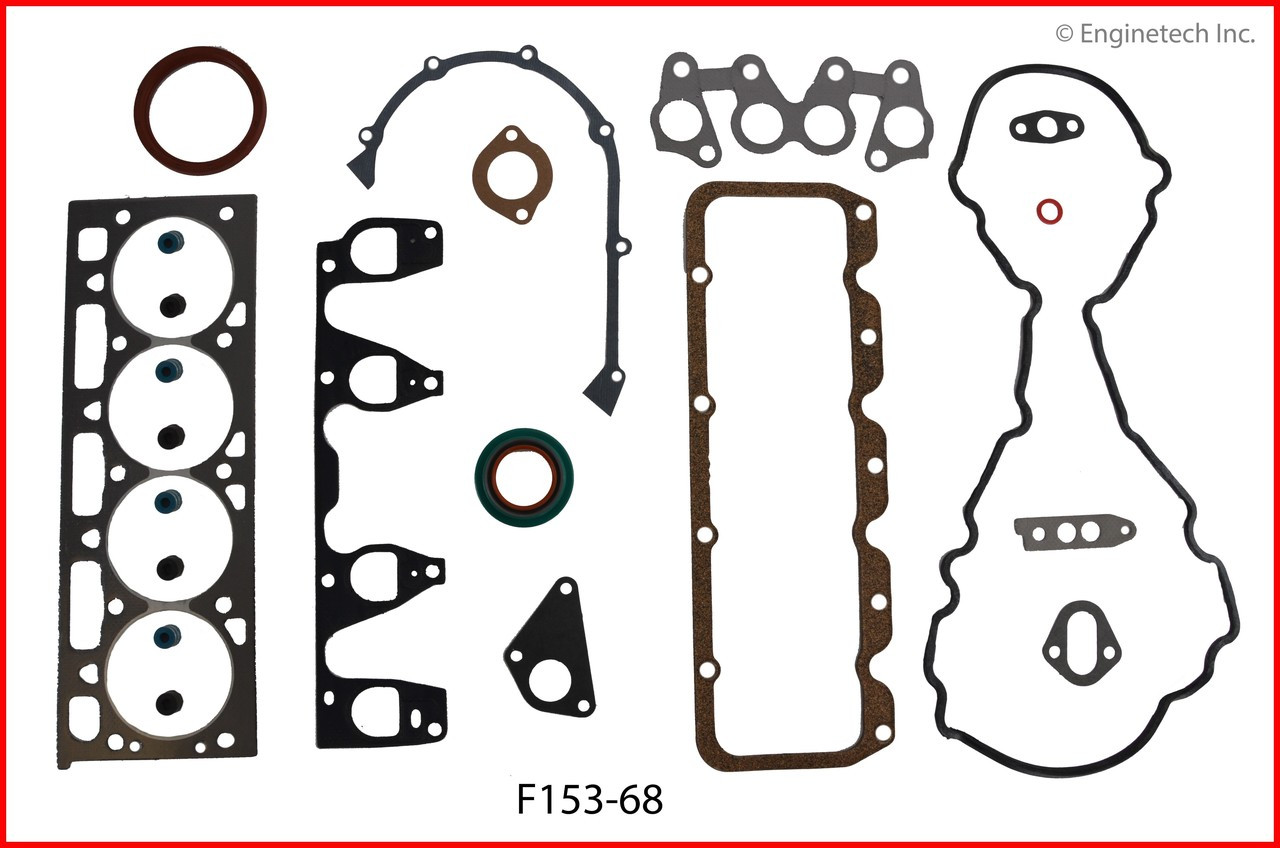 1987 Ford Taurus 2.5L Engine Gasket Set F153-68 -3