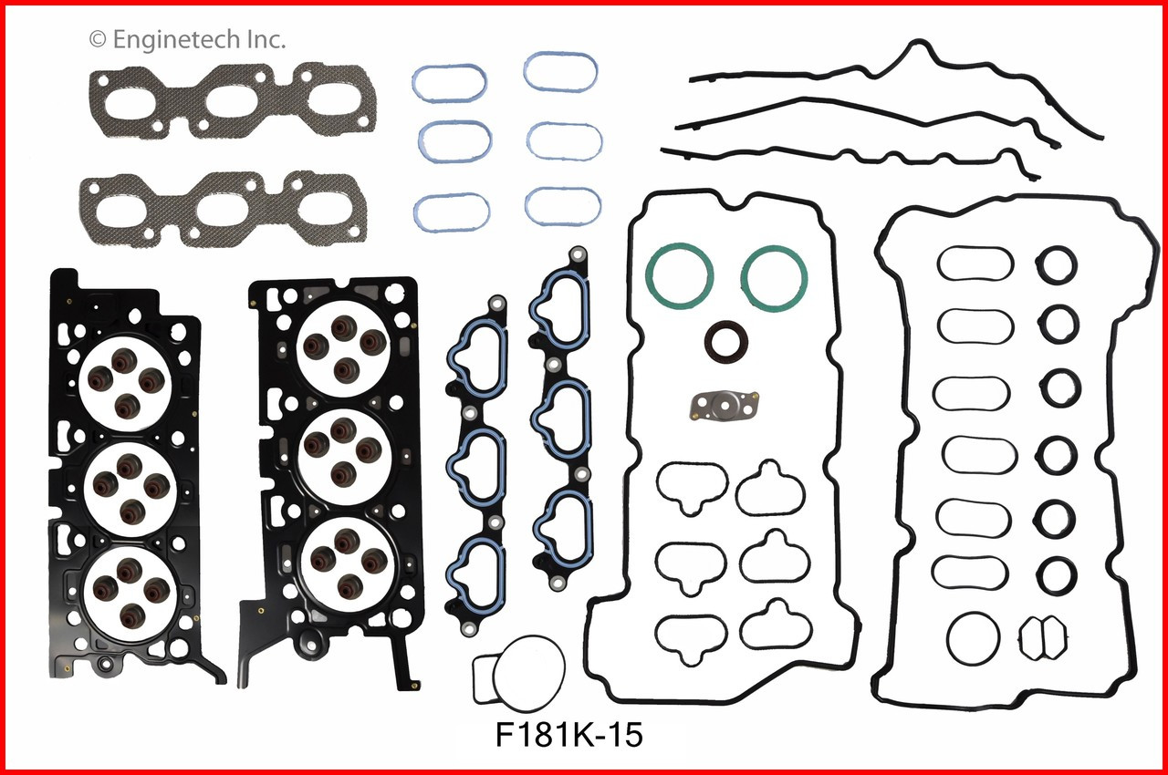 2007 Mazda 6 3.0L Engine Gasket Set F181K-15 -5
