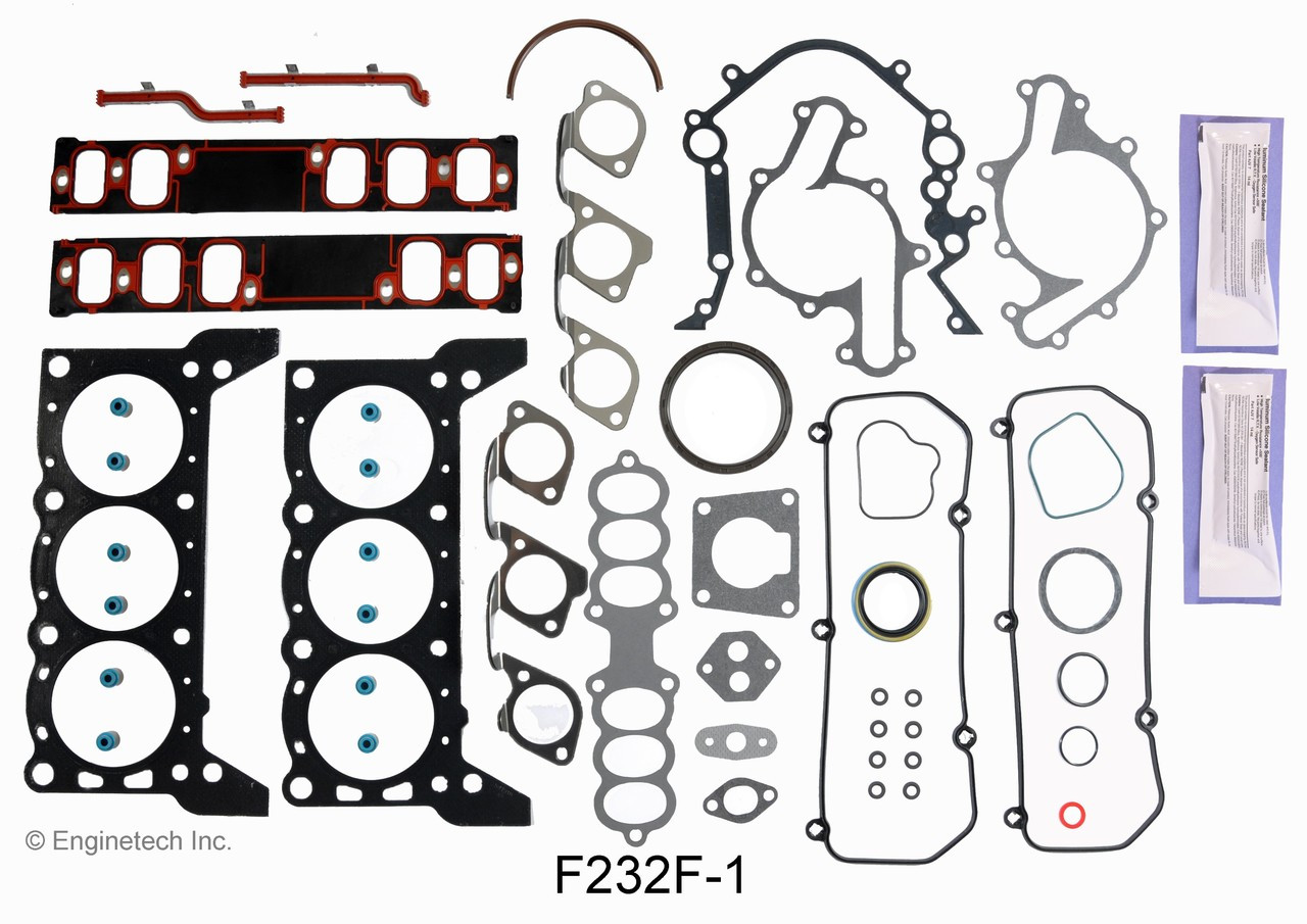 1996 Ford Thunderbird 3.8L Engine Gasket Set F232F-1 -2