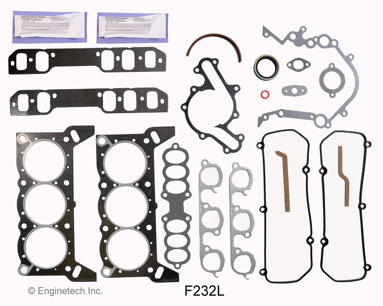 1995 Mercury Cougar 3.8L Engine Gasket Set F232L -11