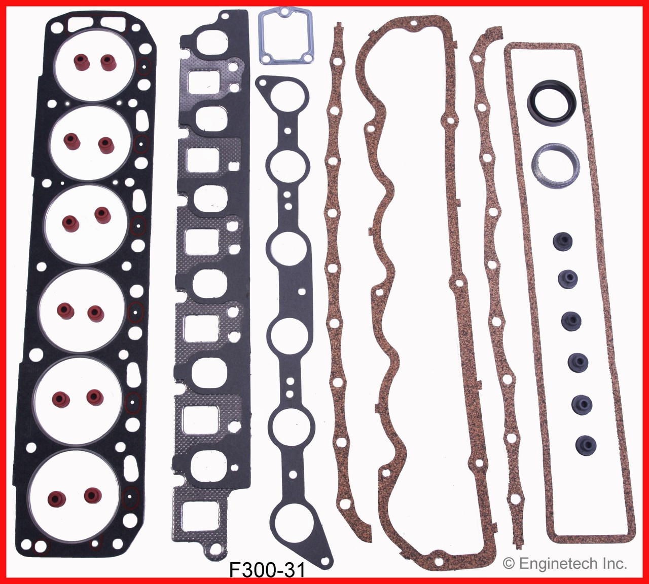 1986 Ford F-150 4.9L Engine Gasket Set F300-31 -377