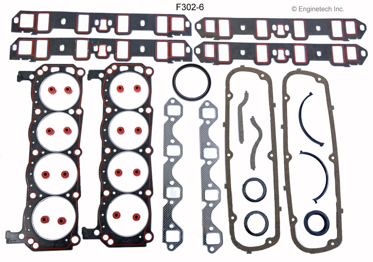 1985 Lincoln Town Car 5.0L Engine Gasket Set F302-6 -46