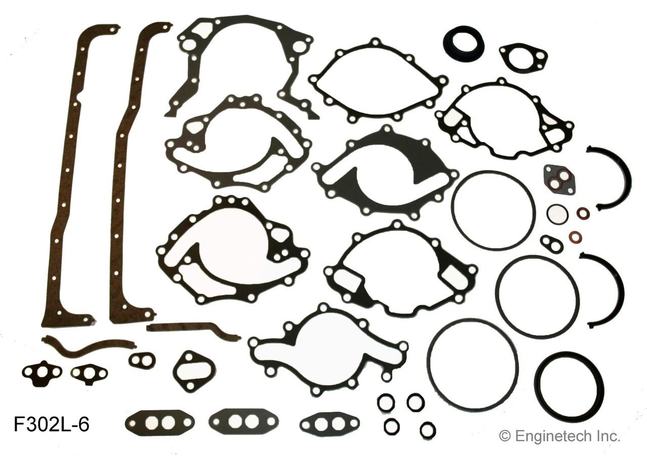 1990 Ford Country Squire 5.0L Engine Gasket Set F302L-6 -70