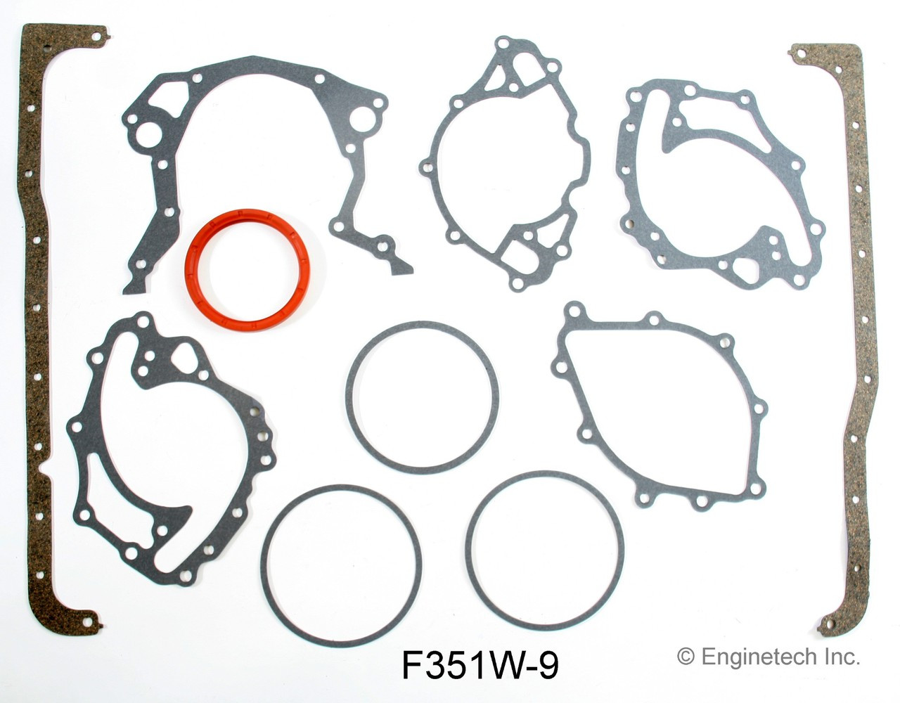 1986 Ford E-250 Econoline 5.8L Engine Gasket Set F351W-9 -57