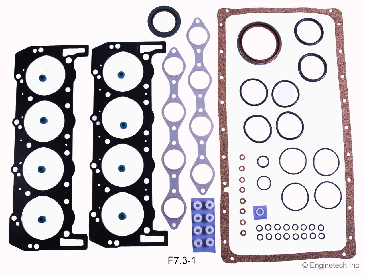 1990 Ford E-350 Econoline 7.3L Engine Gasket Set F7.3-1 -12