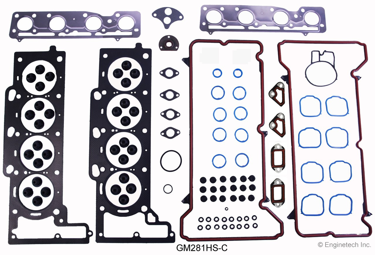 2002 Cadillac Eldorado 4.6L Engine Cylinder Head Gasket Set GM281HS-C -16