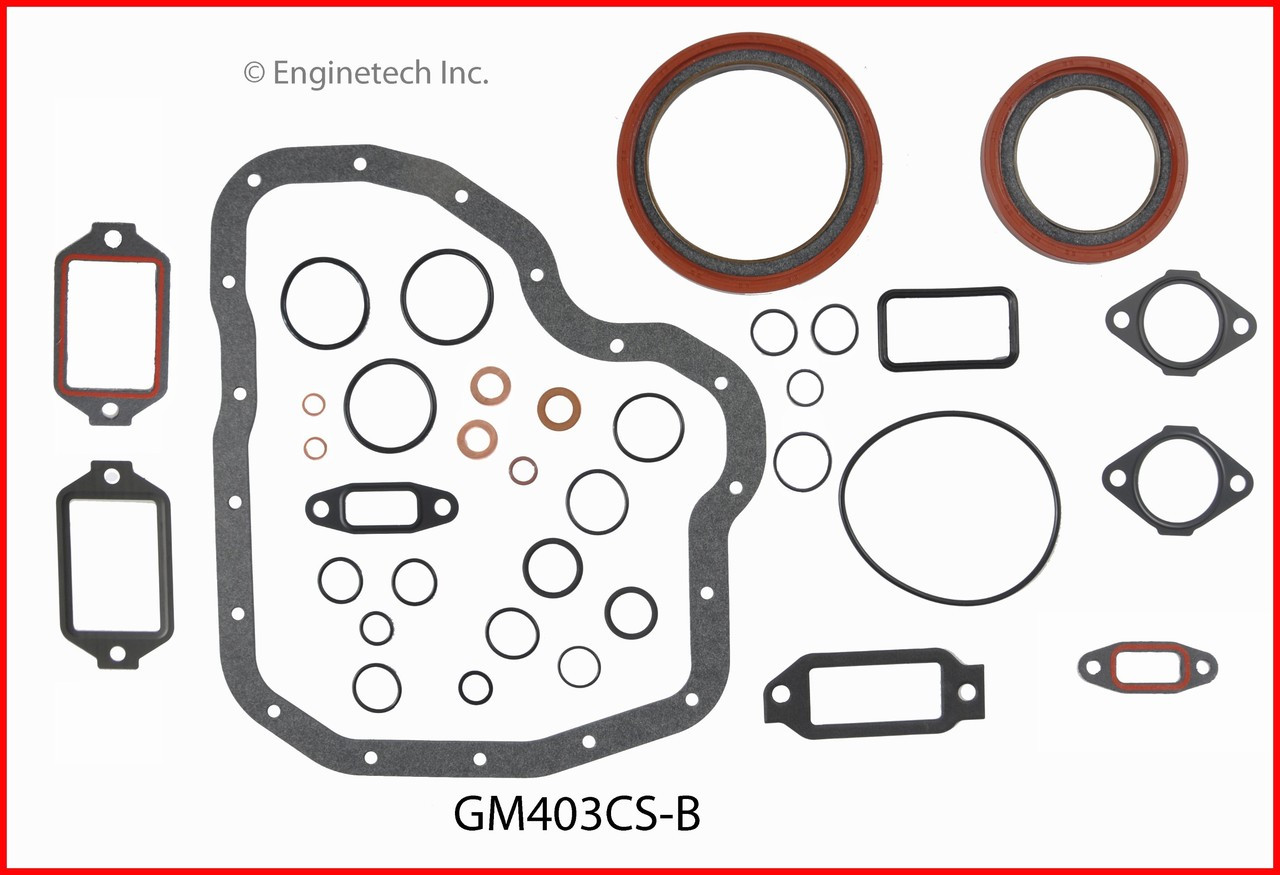2008 GMC Sierra 2500 HD 6.6L Engine Lower Gasket Set GM403CS-B -123