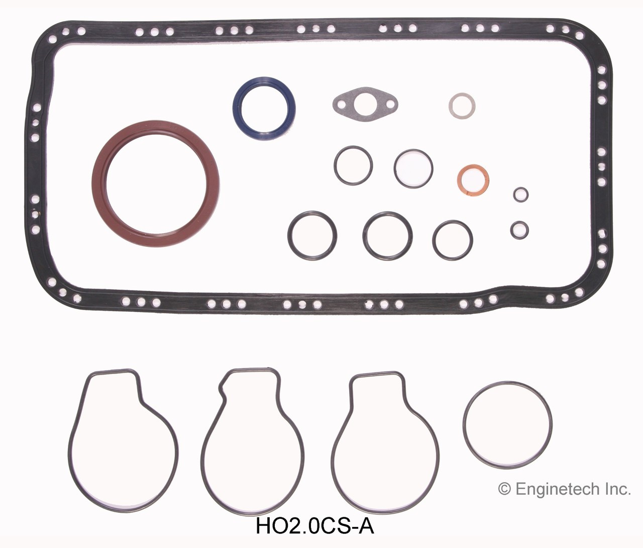 1994 Honda Civic del Sol 1.6L Engine Lower Gasket Set HO2.0CS-A -9