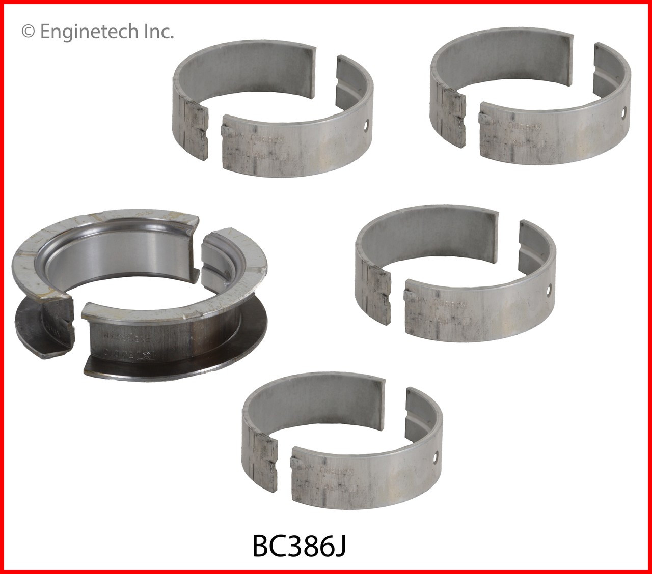 1985 Pontiac Fiero 2.5L Engine Crankshaft Main Bearing Set BC386J -28
