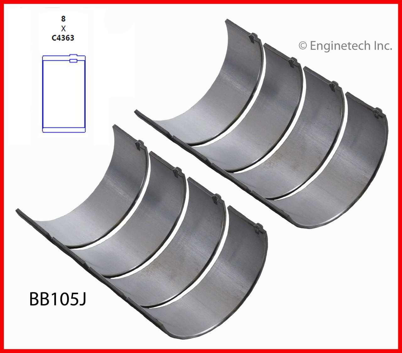 2011 Buick LaCrosse 2.4L Engine Connecting Rod Bearing Set BB105J -488