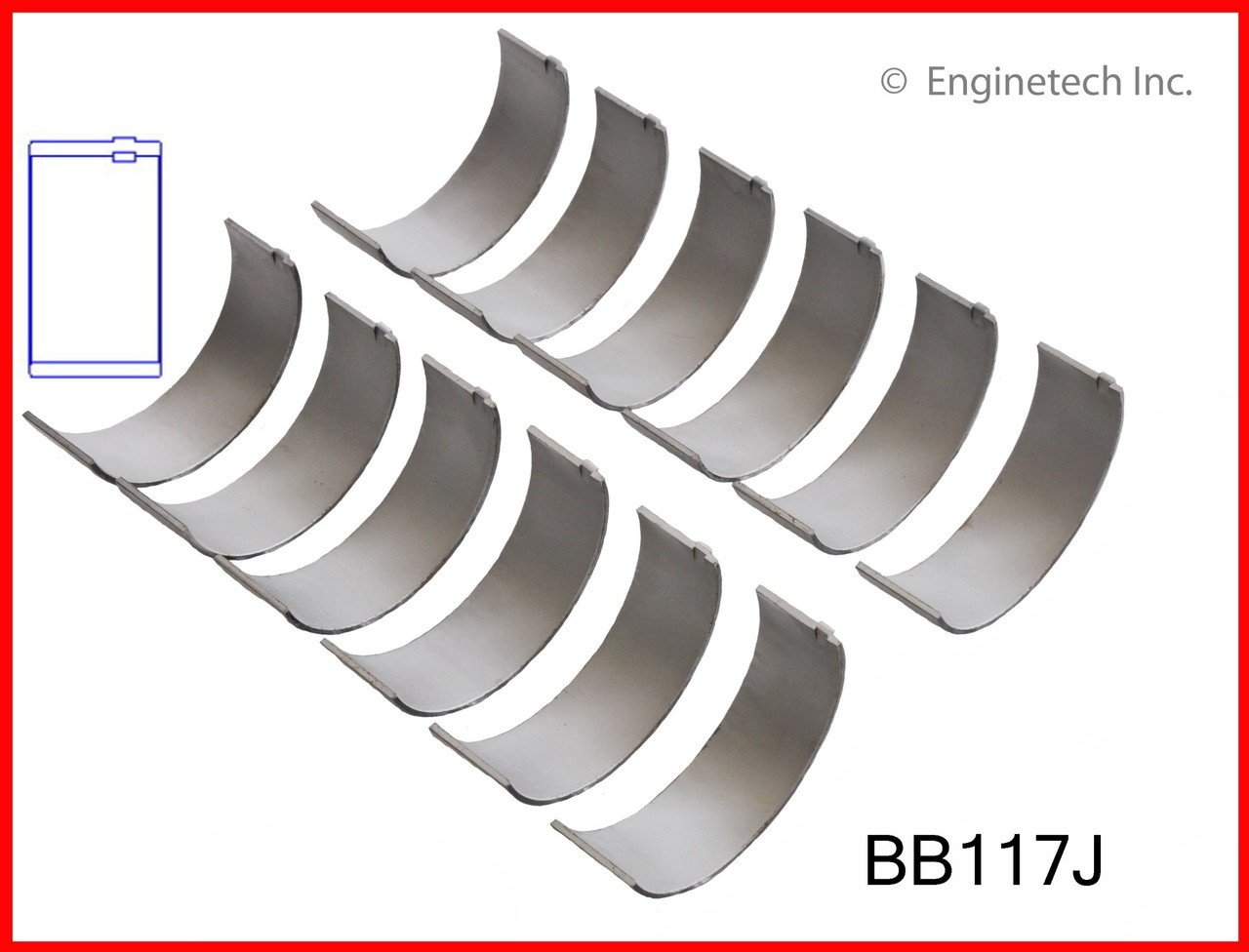 1989 Dodge W250 5.9L Engine Connecting Rod Bearing Set BB117J -12
