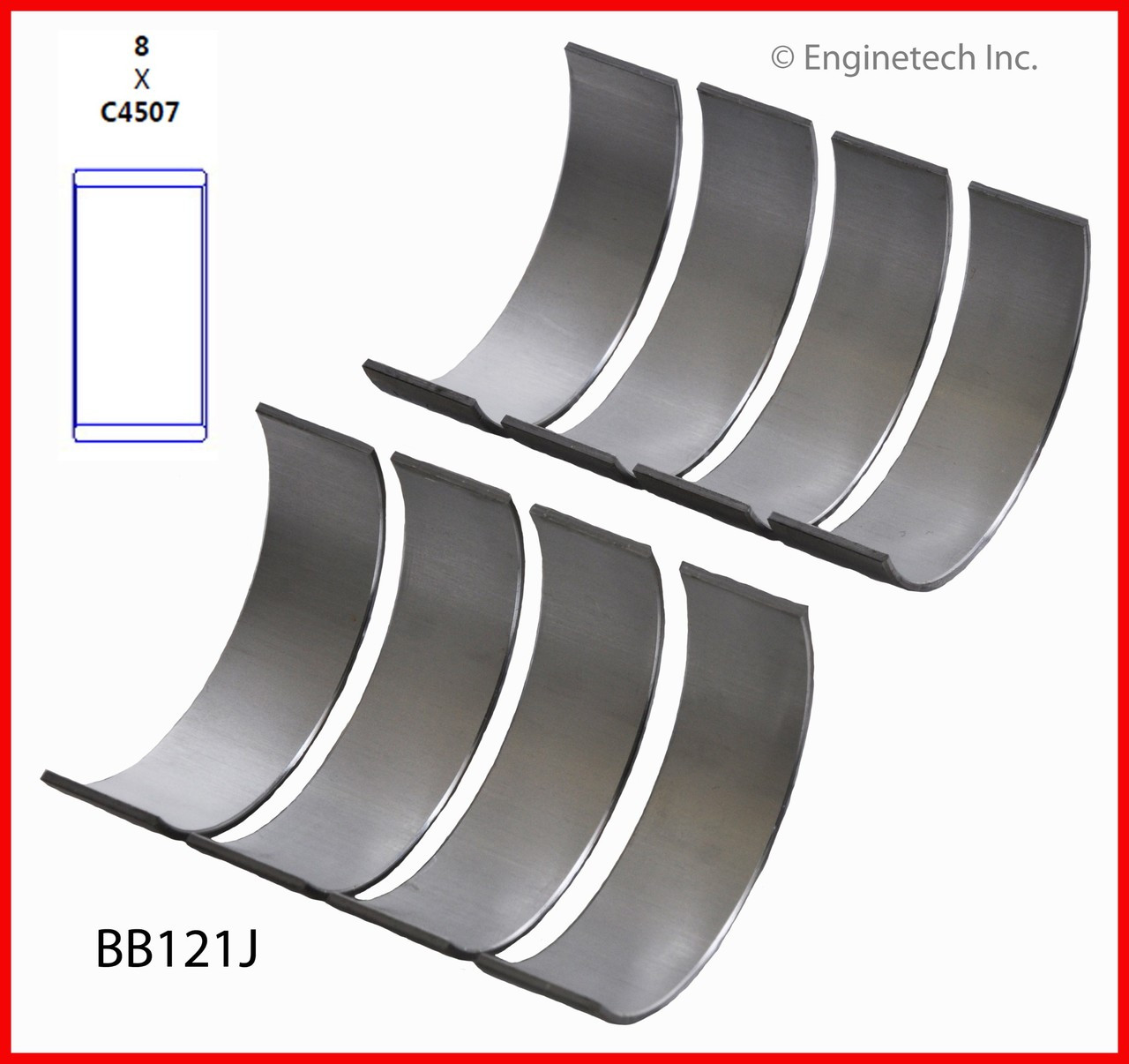 2007 Mercury Mariner 2.3L Engine Connecting Rod Bearing Set BB121J -180