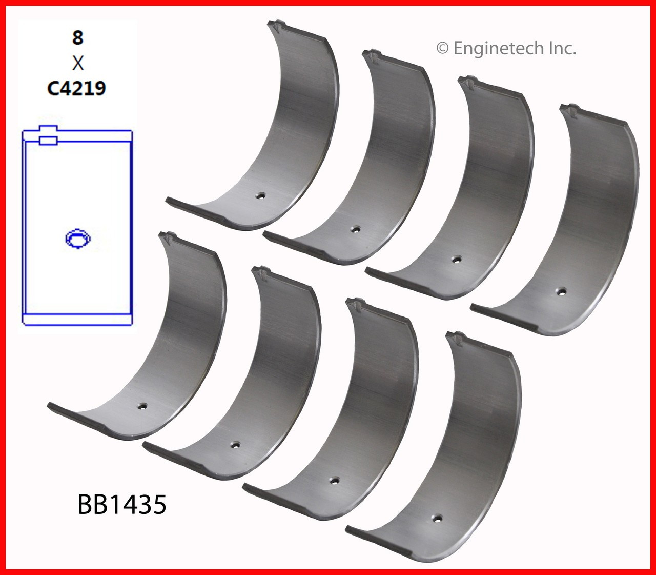 1996 Toyota Previa 2.4L Engine Connecting Rod Bearing Set BB1435 -39