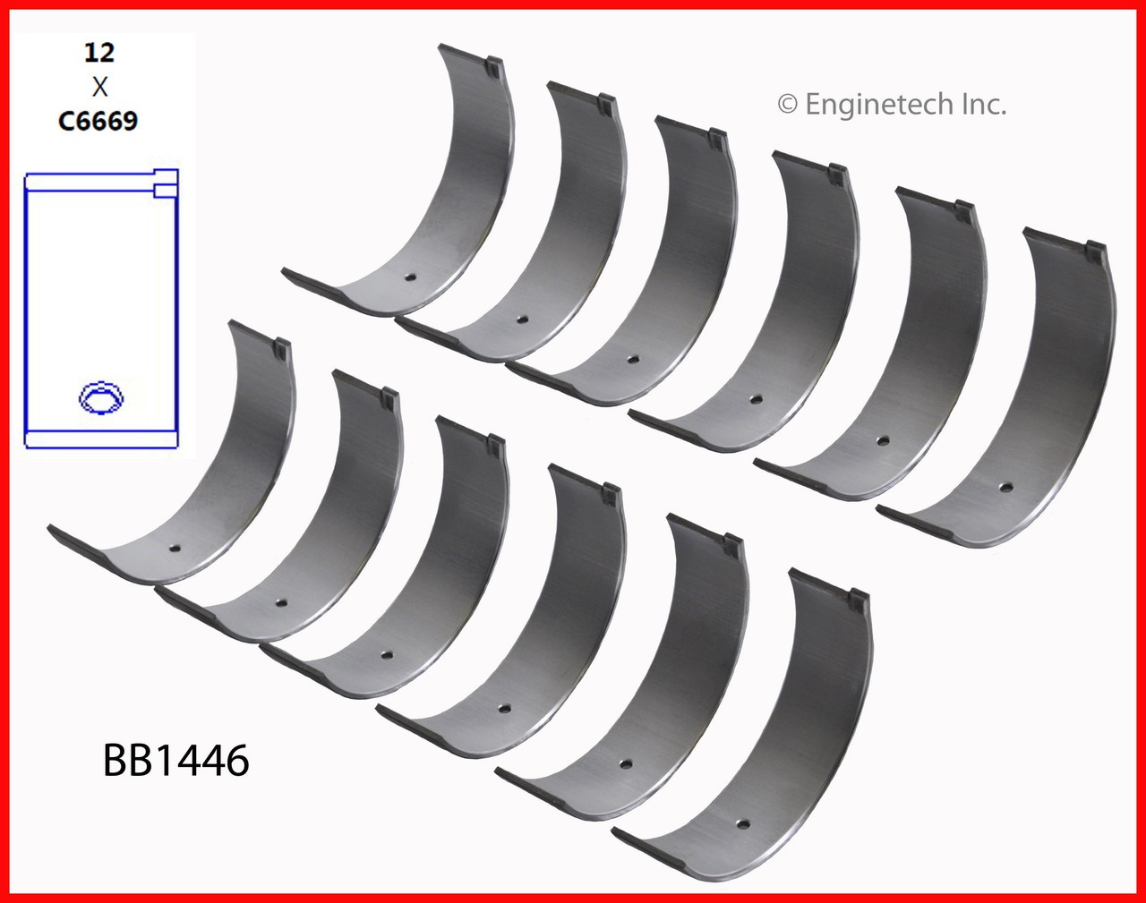 1992 Toyota Camry 3.0L Engine Connecting Rod Bearing Set BB1446 -6