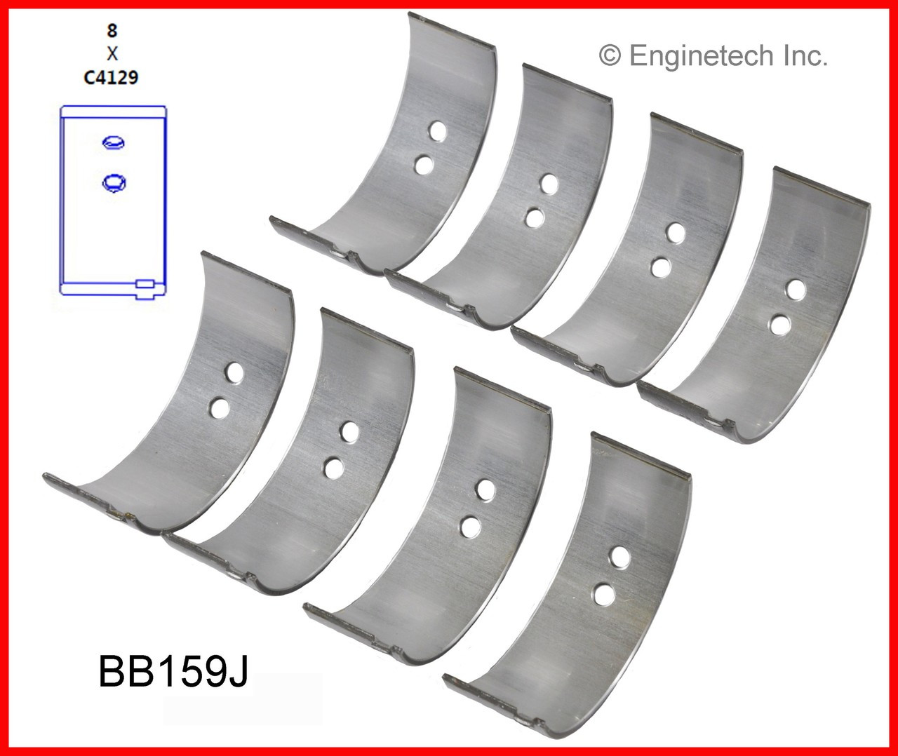 1985 Toyota Pickup 2.4L Engine Connecting Rod Bearing Set BB159J -185