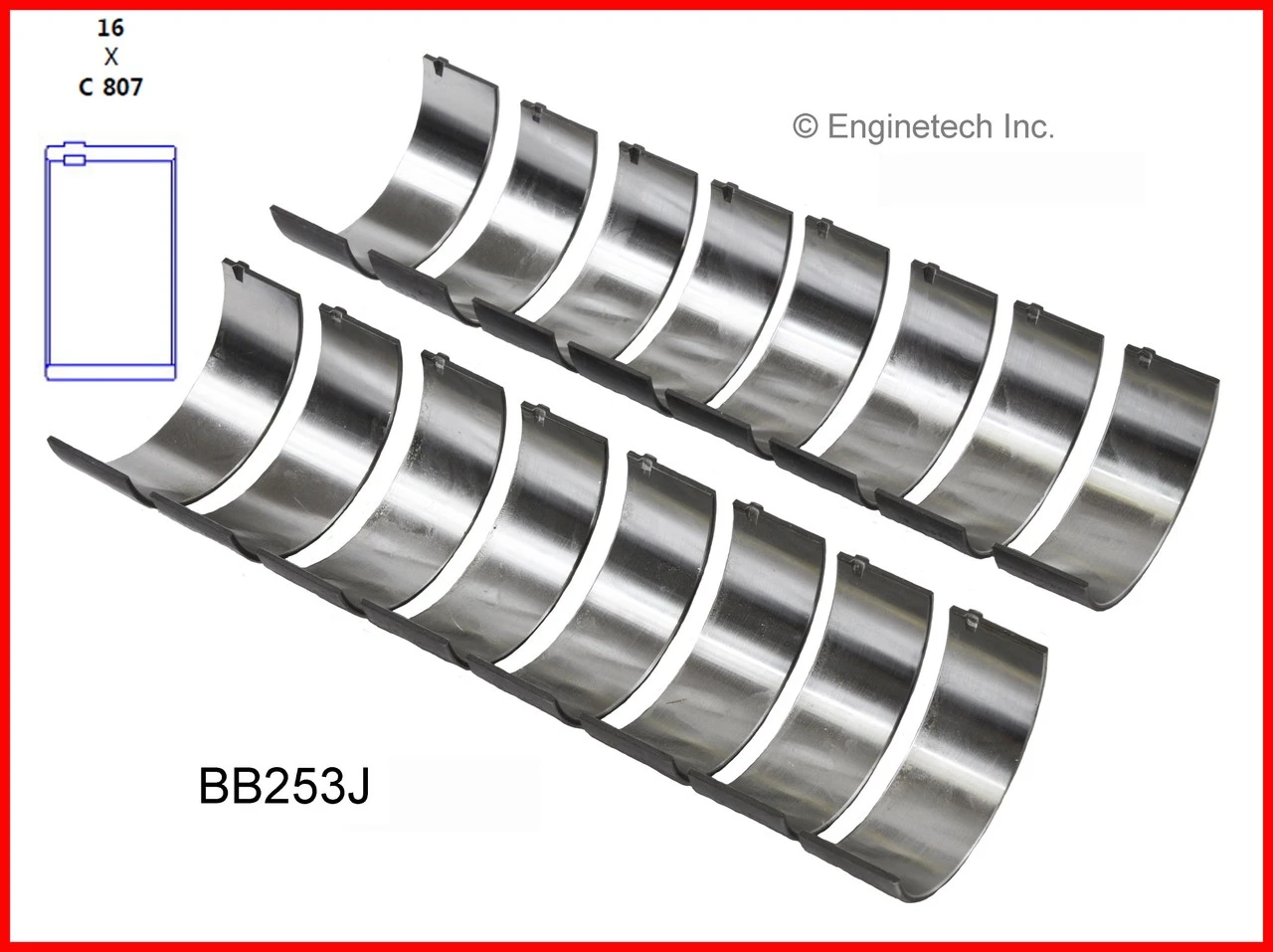 1991 Chevrolet C2500 5.7L Engine Connecting Rod Bearing Set BB253J -18795