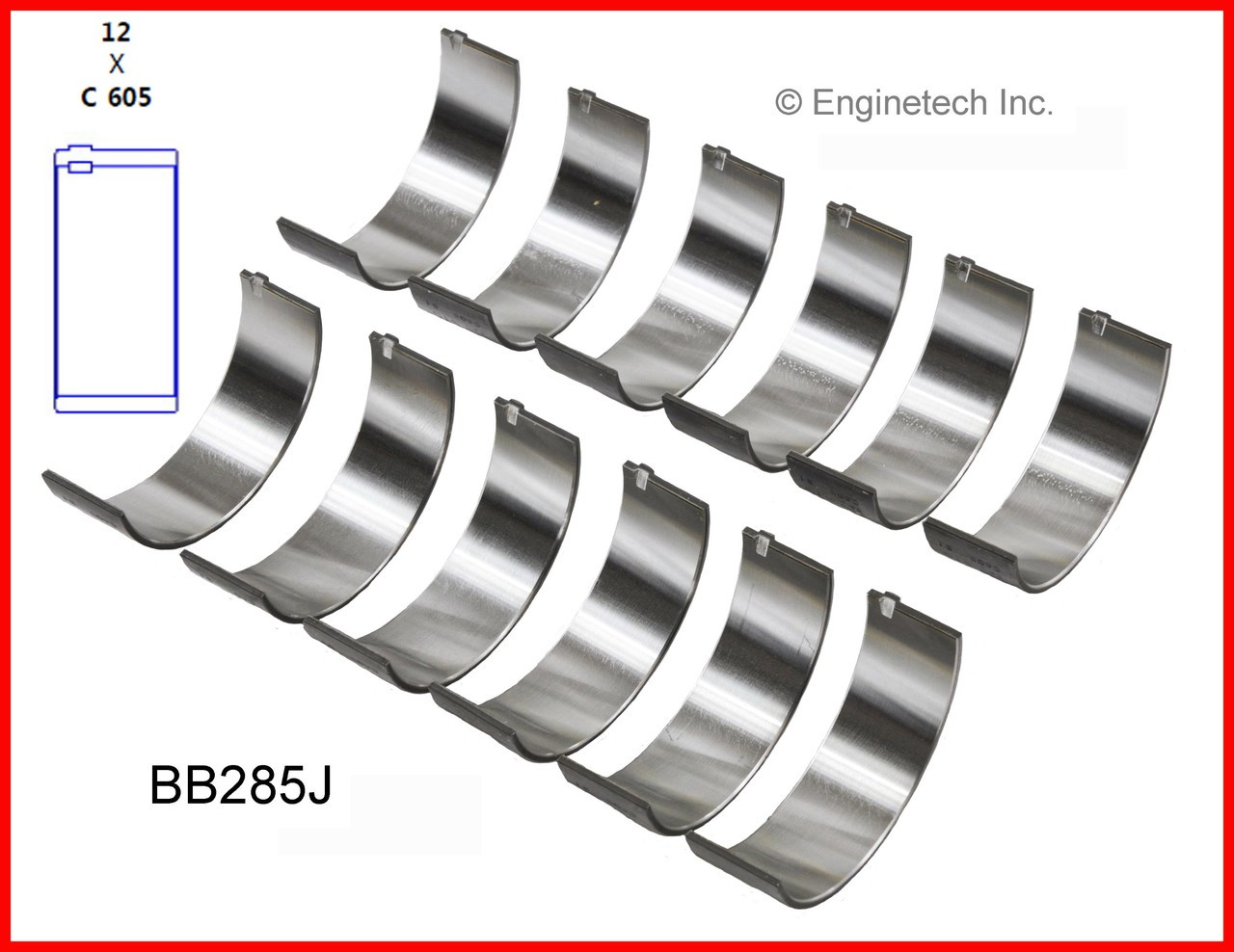 1992 Pontiac Grand Prix 3.4L Engine Connecting Rod Bearing Set BB285J -1090