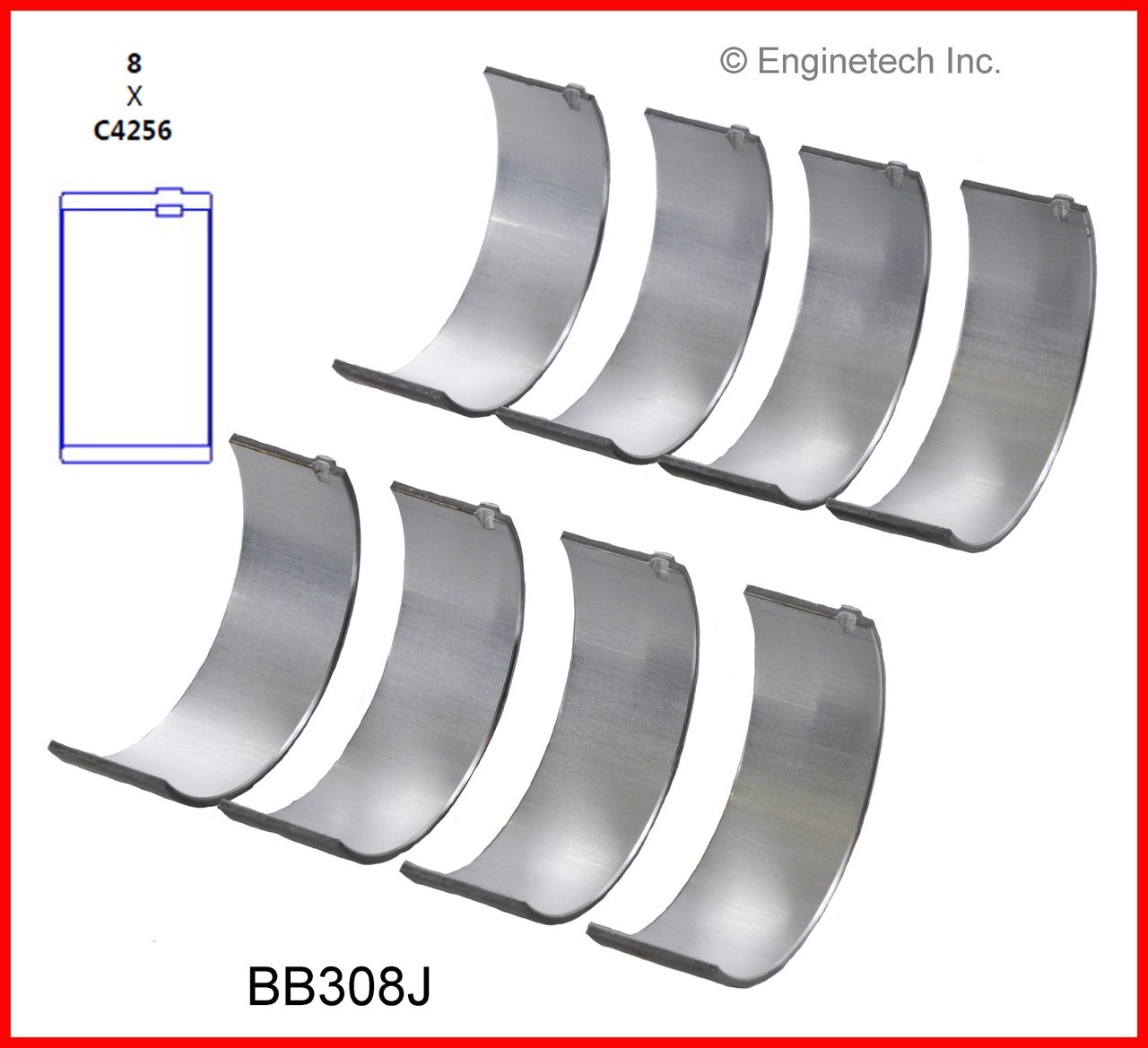 2005 Dodge Stratus 2.4L Engine Connecting Rod Bearing Set BB308J -228