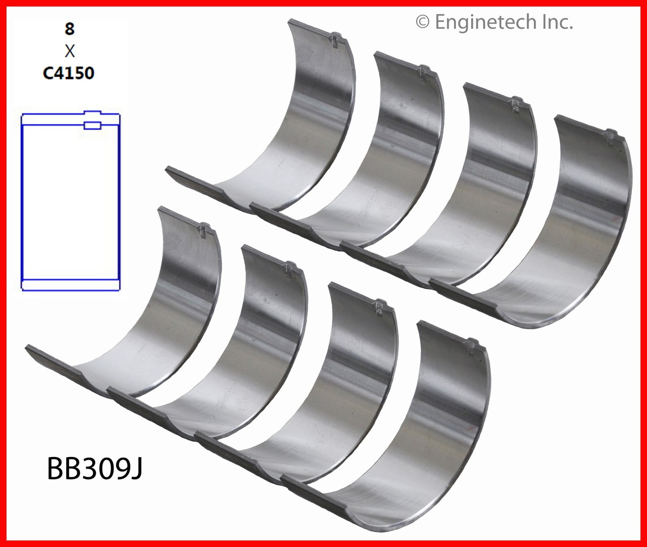 2001 Ford Focus 2.0L Engine Connecting Rod Bearing Set BB309J -78