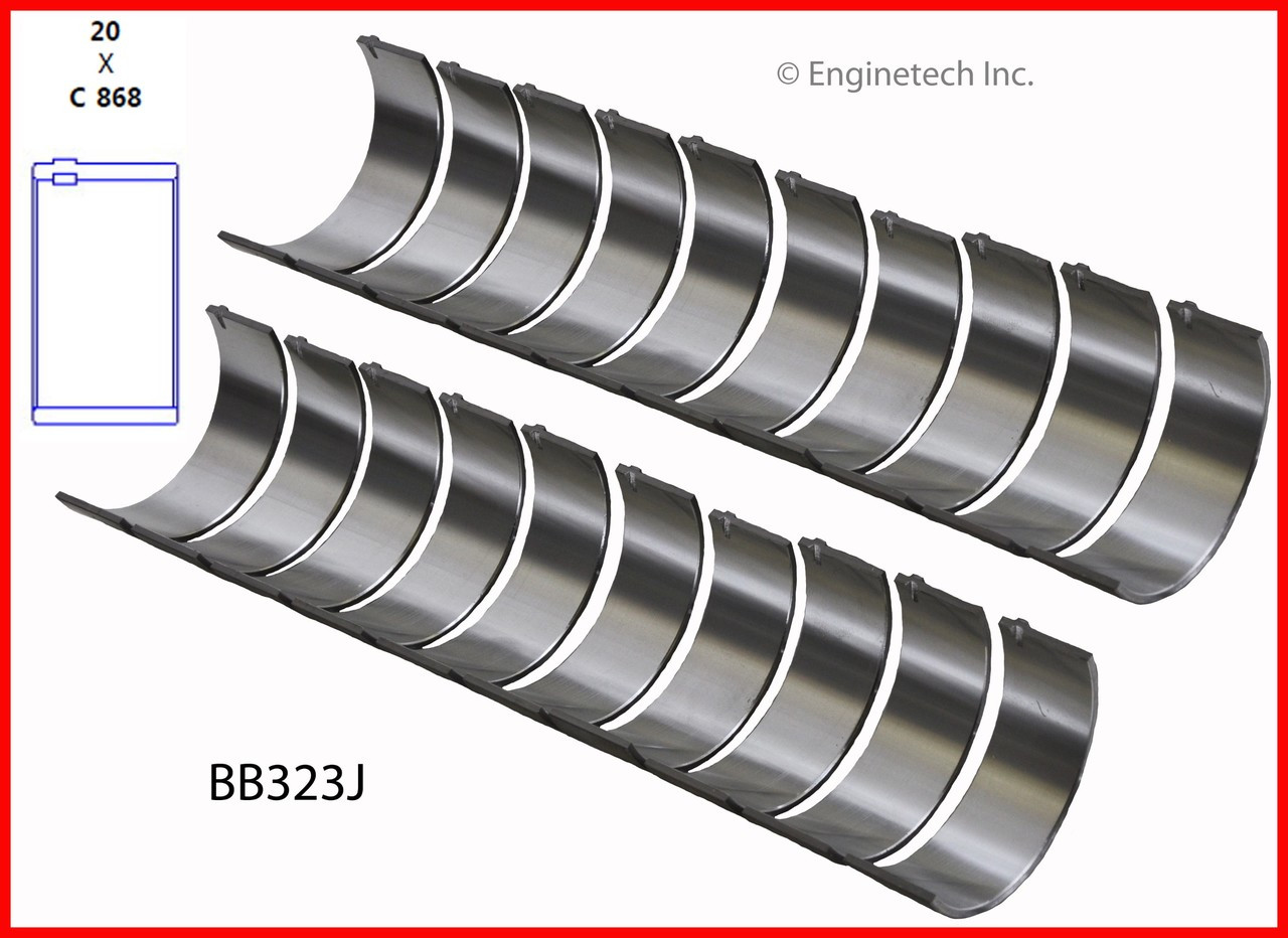 2000 Ford F-250 Super Duty 6.8L Engine Connecting Rod Bearing Set BB323J -57