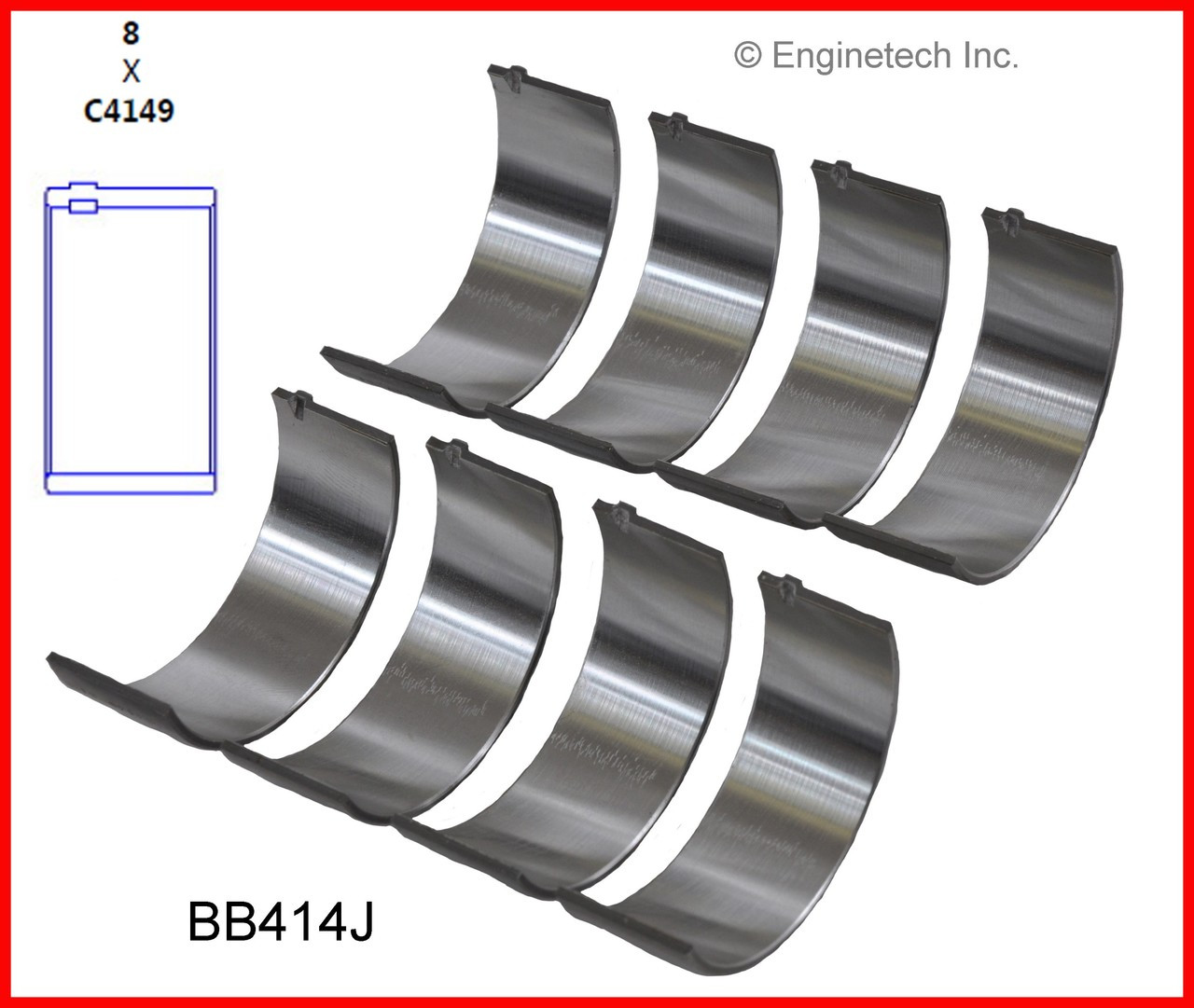 1999 Saturn SW1 1.9L Engine Connecting Rod Bearing Set BB414J -168