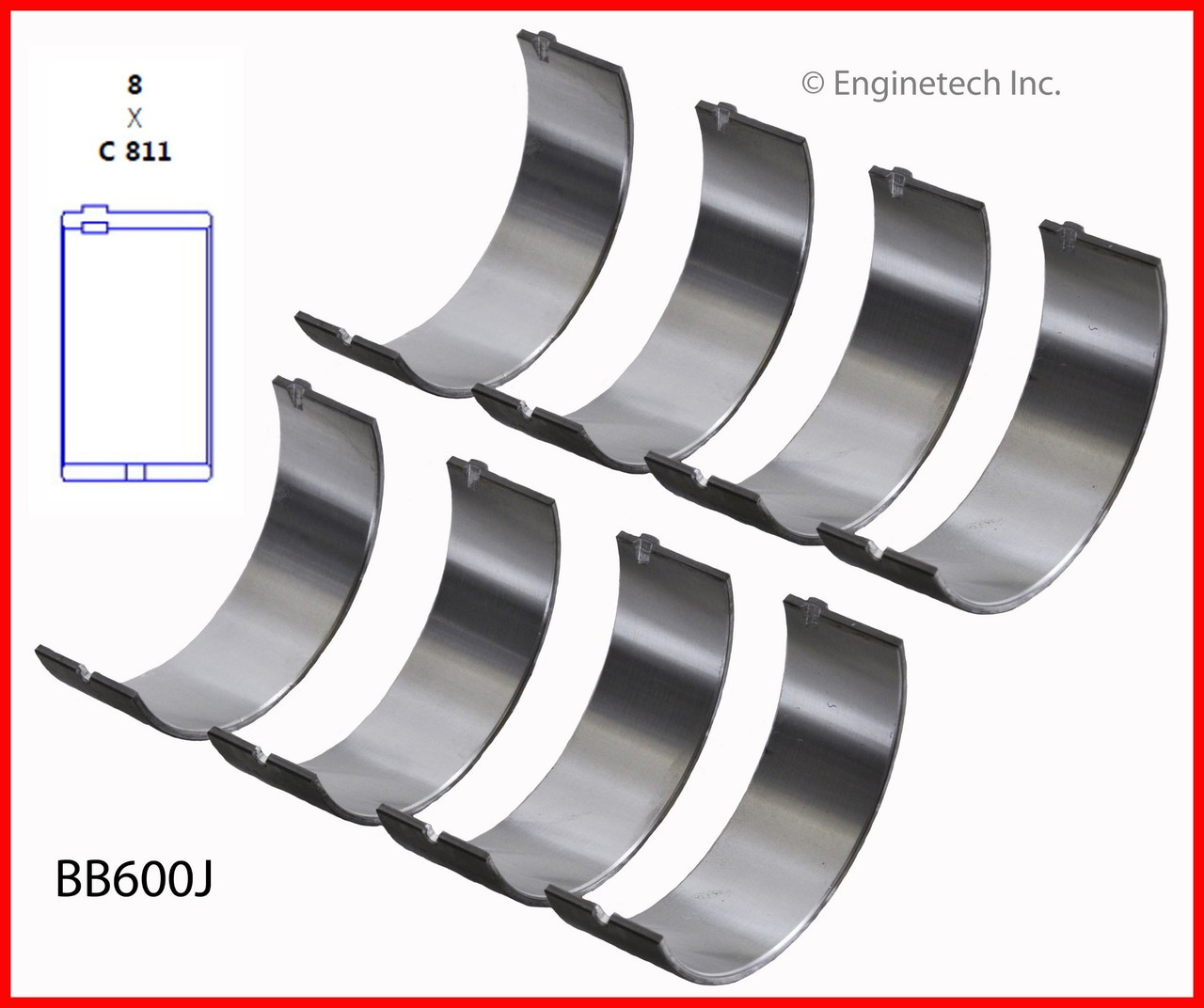 1985 Pontiac Fiero 2.5L Engine Connecting Rod Bearing Set BB600J -368