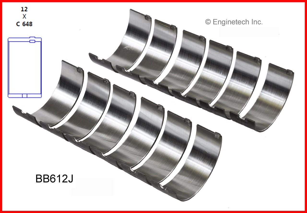 2003 Jeep Wrangler 4.0L Engine Connecting Rod Bearing Set BB612J -2172