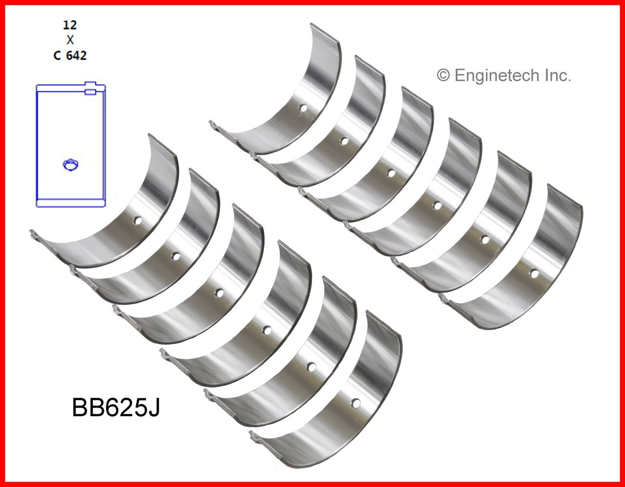 2000 Mazda B4000 4.0L Engine Connecting Rod Bearing Set BB625J -356