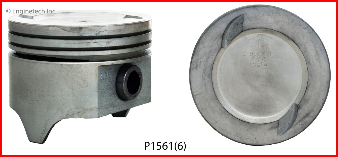 1986 Mercury Cougar 3.8L Engine Piston Set P1561(6) -93