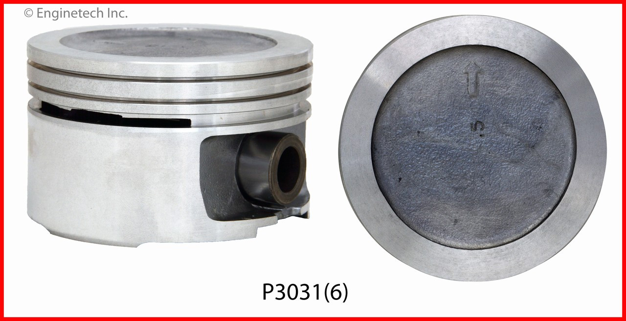 1993 Pontiac Firebird 3.4L Engine Piston Set P3031(6) -8