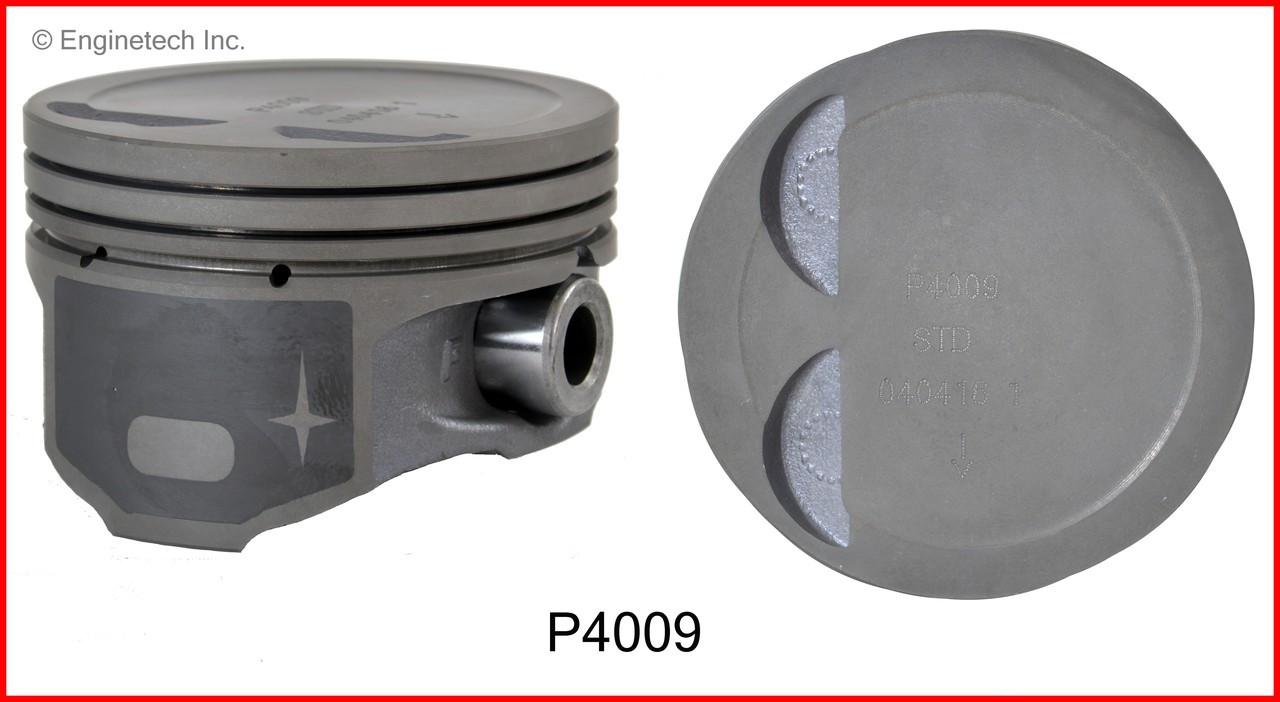 2010 Kia Rio 1.6L Engine Piston Set P4009(4) -40