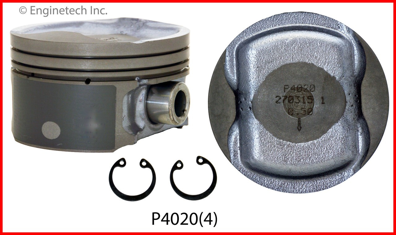 2009 Nissan Sentra 2.0L Engine Piston Set P4020(4) -10
