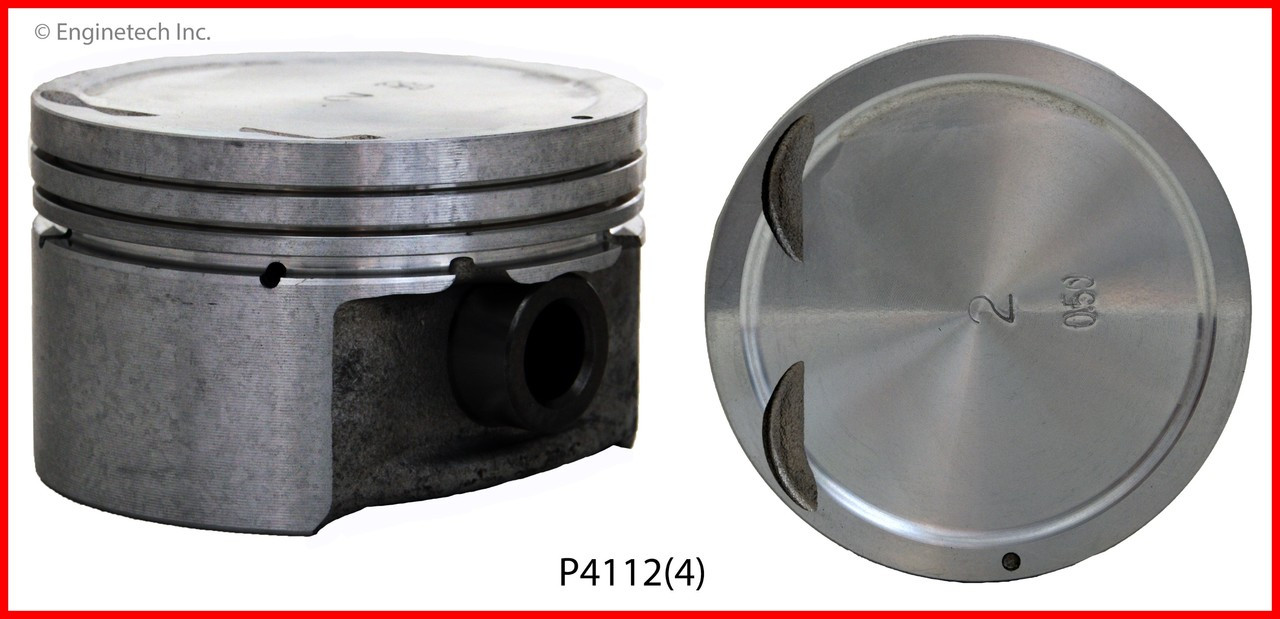 2004 Kia Rio 1.6L Engine Piston Set P4112(4) -4