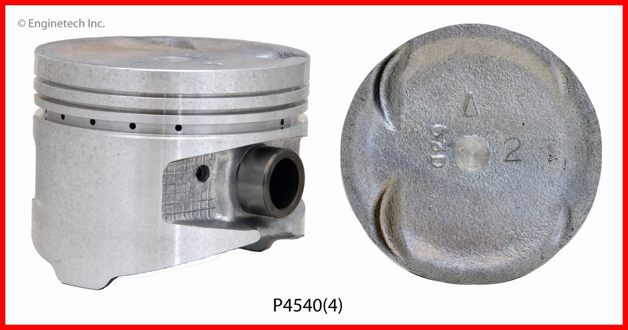 1991 Mitsubishi Galant 2.0L Engine Piston Set P4540(4) -12