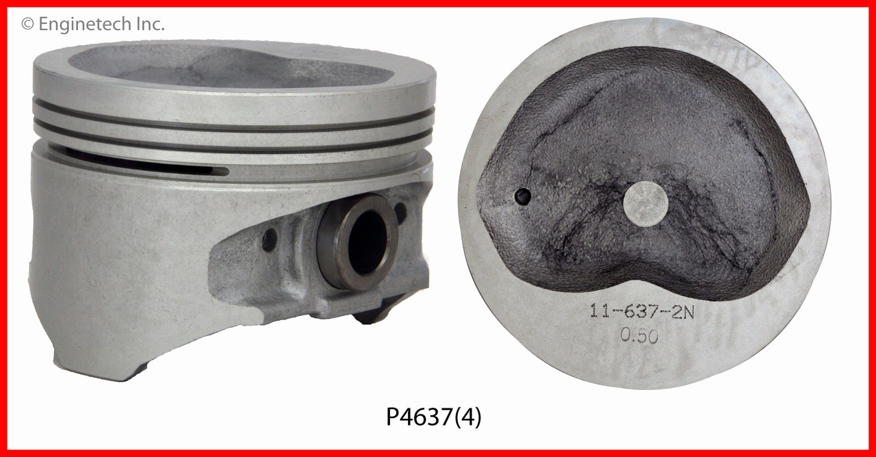 1986 Toyota Van 2.2L Engine Piston Set P4637(4) -3