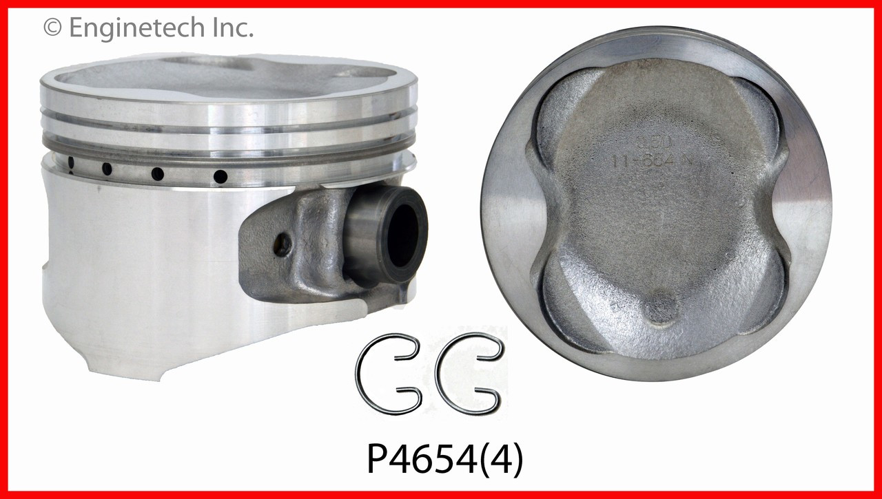 1997 Toyota Celica 2.2L Engine Piston Set P4654(4) -57