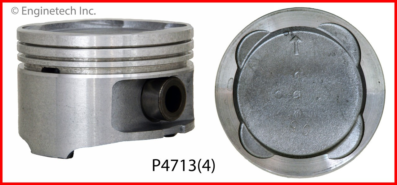 1994 Toyota Corolla 1.8L Engine Piston Set P4713(4) -9