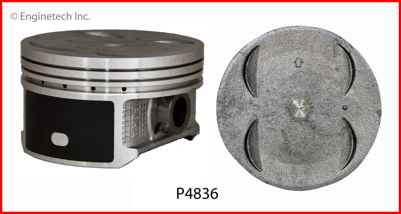 2002 Acura MDX 3.5L Engine Piston Set P4836(6) -4