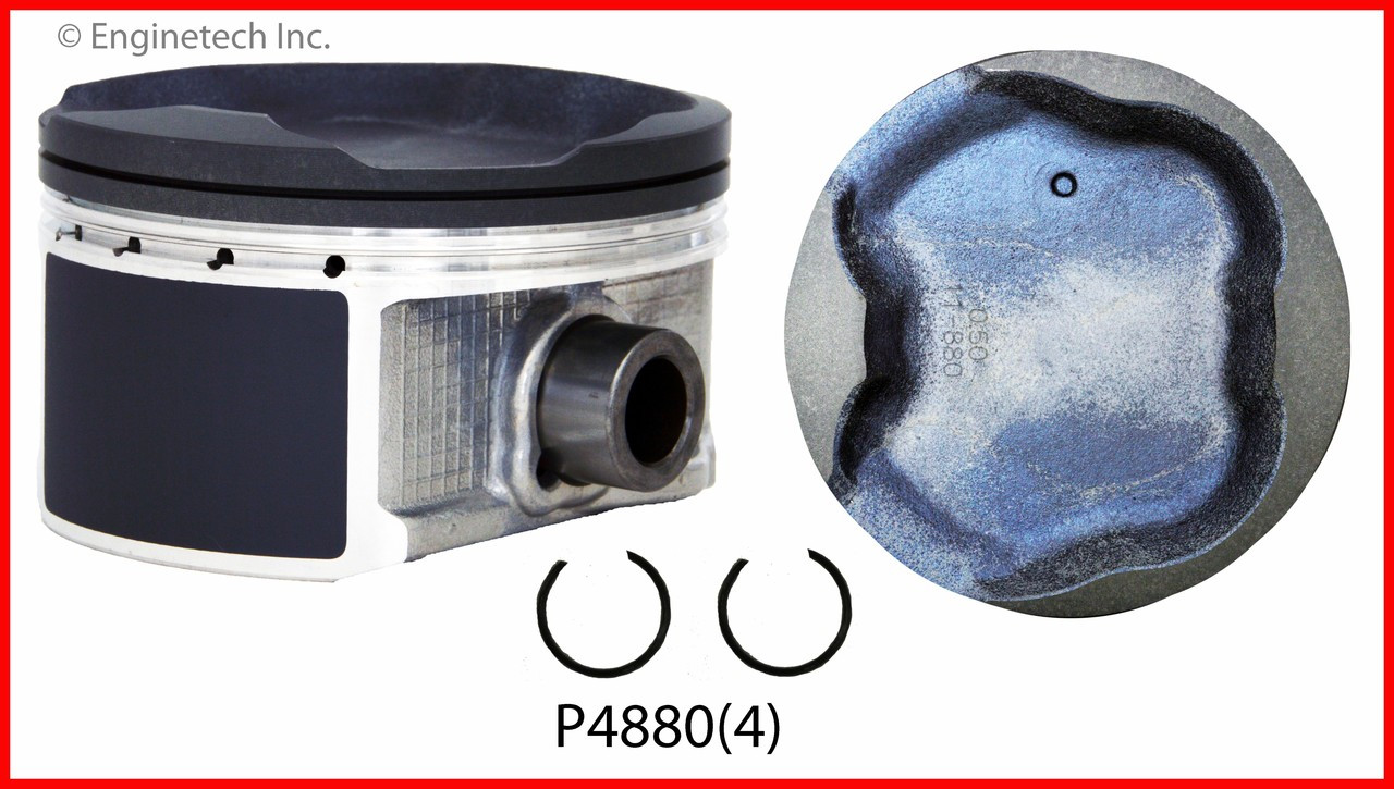 2008 Toyota Tacoma 2.7L Engine Piston Set P4880(4) -8