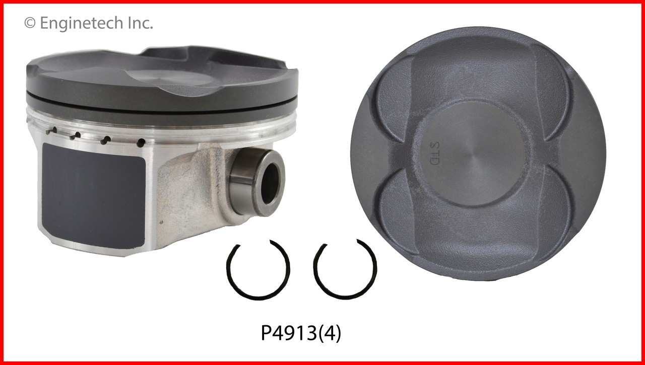 2014 Scion tC 2.5L Engine Piston Set P4913(4) -39