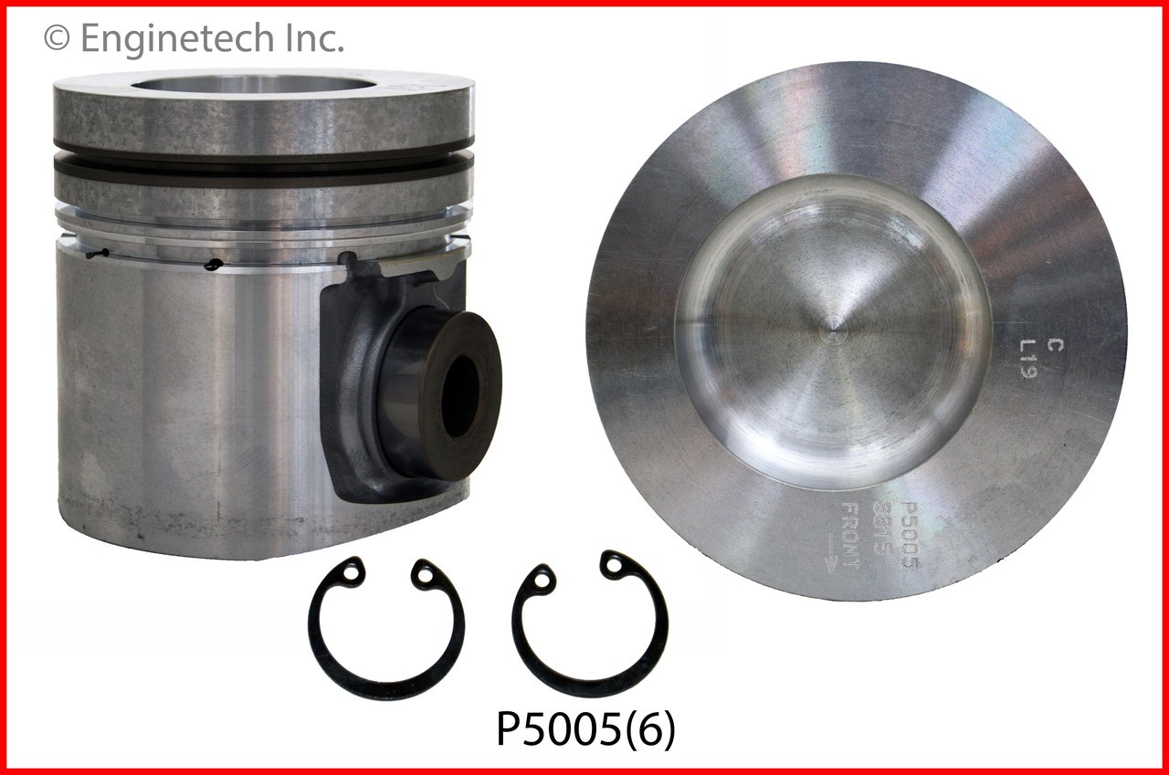 1989 Dodge W350 5.9L Engine Piston Set P5005(6) -12