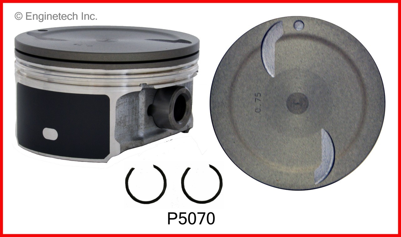 2010 Cadillac Escalade 6.0L Engine Piston Set P5070(8) -368