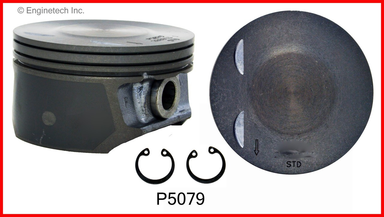2009 Hummer H3 3.7L Engine Piston Set P5079(5) -18