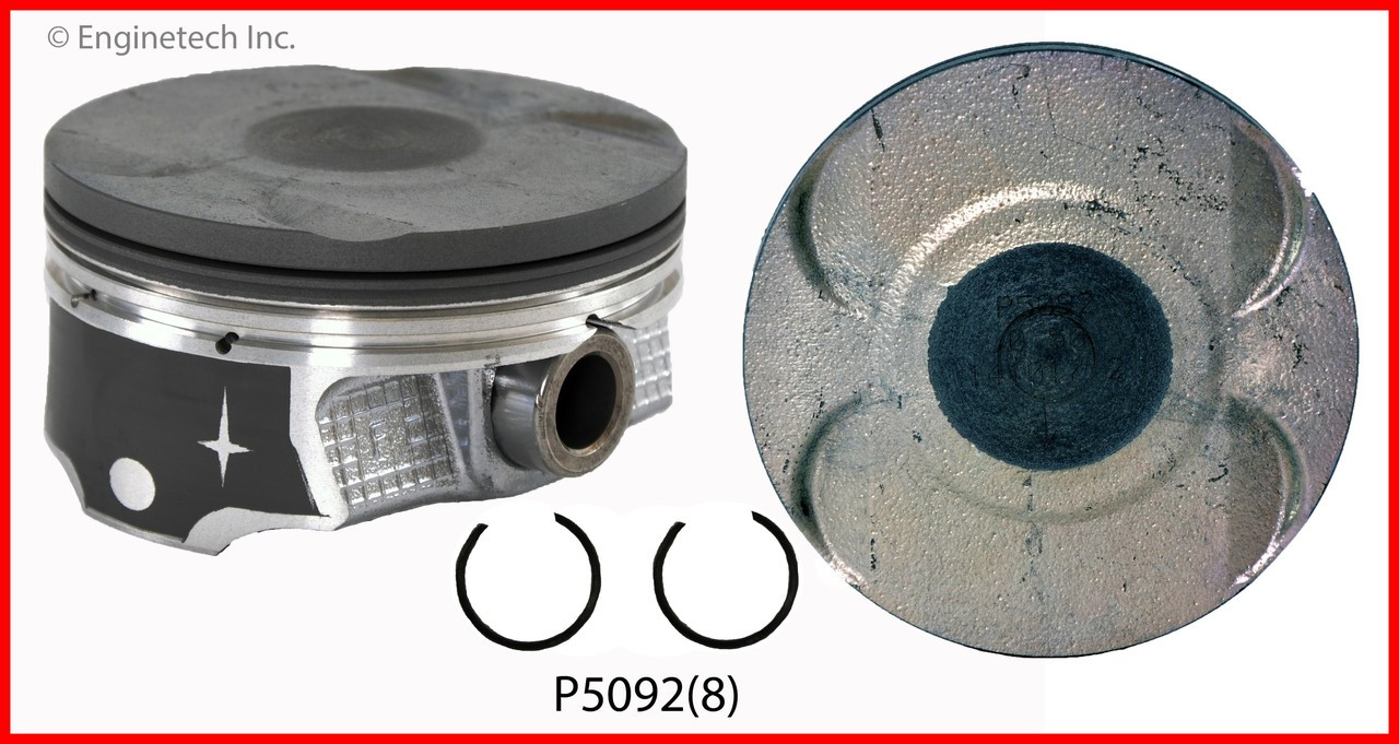 2015 Ford F-150 5.0L Engine Piston Set P5092(8) -5