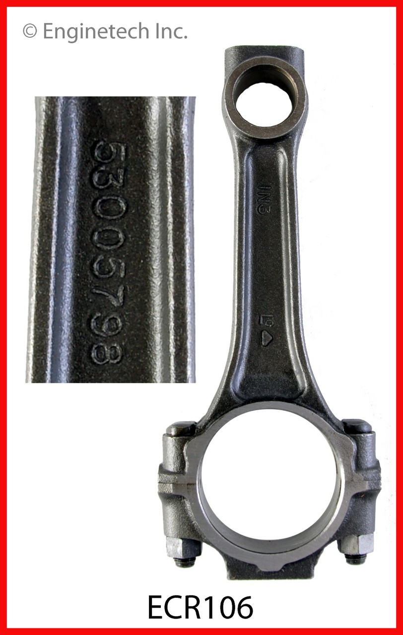 1991 Dodge D250 3.9L Engine Connecting Rod ECR106 -21
