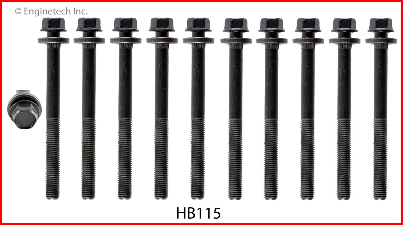 1989 Plymouth Voyager 2.5L Engine Cylinder Head Bolt Set HB115 -176