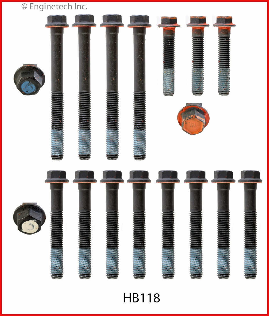 1986 Oldsmobile Calais 3.0L Engine Cylinder Head Bolt Set HB118 -4